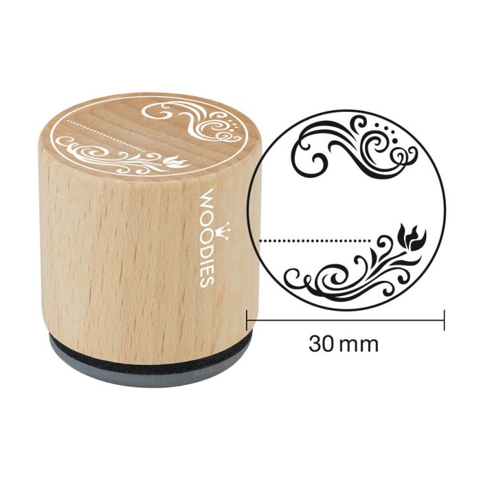Woodies Rubber Stamp - Ornament