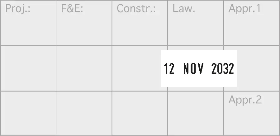 COLOP 60 Sağ Tarih Kaşesi imprint