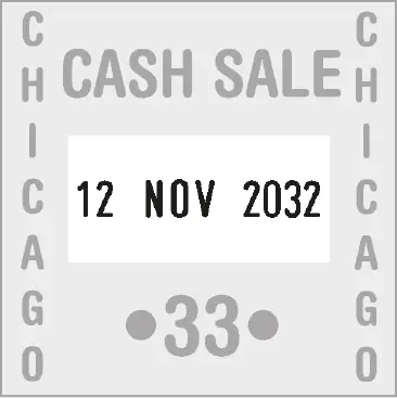 COLOP Q 30 Kare Tarih Kaşesi imprint