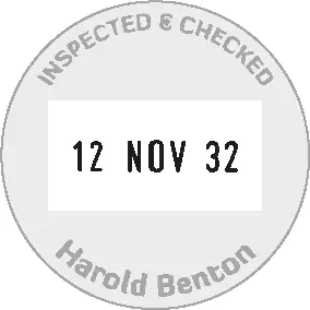 COLOP R 24 Yuvarlak Tarih Kaşesi imprint