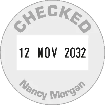 COLOP R 30 Yuvarlak Tarih Kaşesi imprint