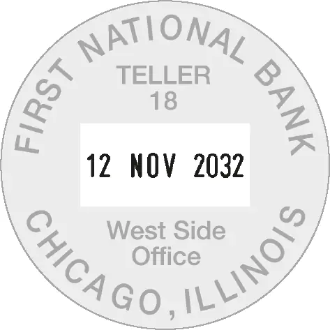 COLOP R 40 Yuvarlak Tarih Kaşesi imprint