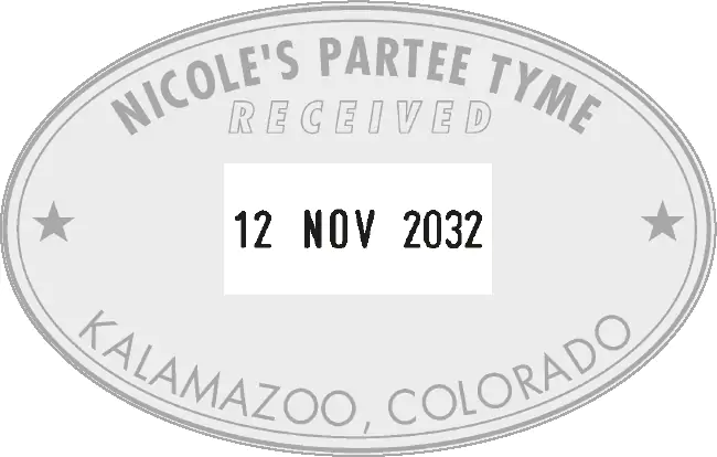 COLOP 55 Oval Tarih Kaşesi imprint