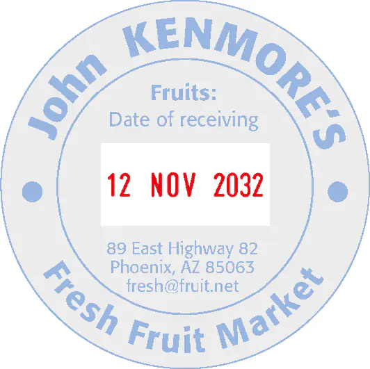 COLOP R 45 Yuvarlak Tarih Kaşesi imprint