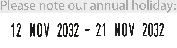 COLOP S 160/DD Mini Line Çift Tarih Kaşesi baskı