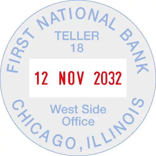 COLOP Classic Line R 2045 Tarih Kaşesi — imprint