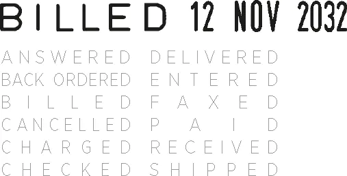 COLOP Classic Line 2000/WD Word-Tarih Kaşesi — imprint