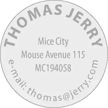 COLOP Stamp Mouse R 30 — imprint