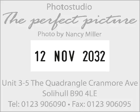 COLOP 54 Tarih Kaşesi imprint