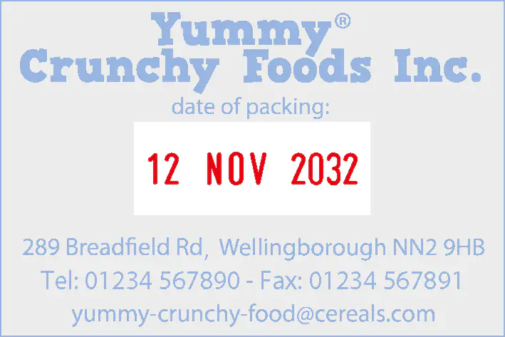 COLOP 55 Tarih Kaşesi imprint