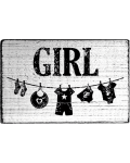 Vintage Stamp - Girl
