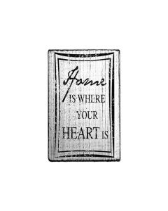 Vintage Stamp - Home is where your heart is