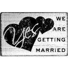 Vintage Stamp - We are getting married